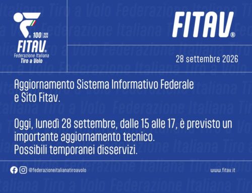 Sistema Informativo Federale in aggiornamento tra le 15 e le 17 di oggi