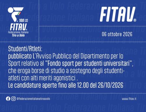Studenti/Atleti: aperto il Bando per le borse di Studio
