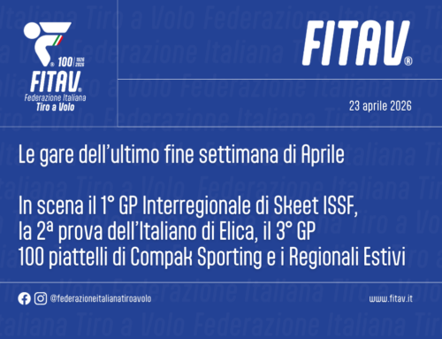 Le gare dell’ultimo fine settimana di Aprile