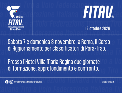 Classificatori paralimpici, a novembre il Corso di Aggiornamento FITAV a Roma