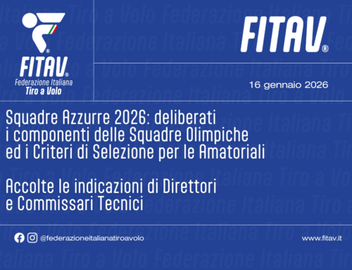 Squadre Azzurre 2026: deliberati i componenti delle Squadre Olimpiche ed i Criteri di Selezione per le Amatoriali