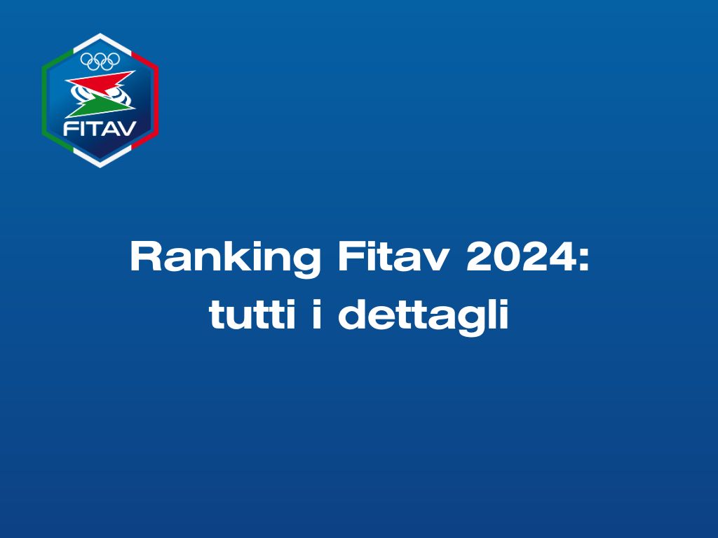 Ranking Fitav 2024: regolamento e premi deliberati dal Consiglio Federale