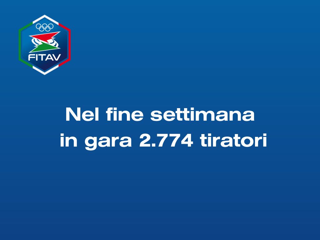 Nel fine settimana in pedana 2.774 tiratori