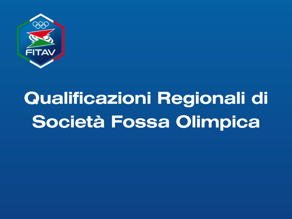 Fossa Olimpica, domenica in pedana le Società per la Qualificazione Regionale