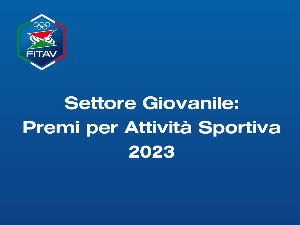 Attività Sportiva 2023, assegnati i Premi del Settore Giovanile