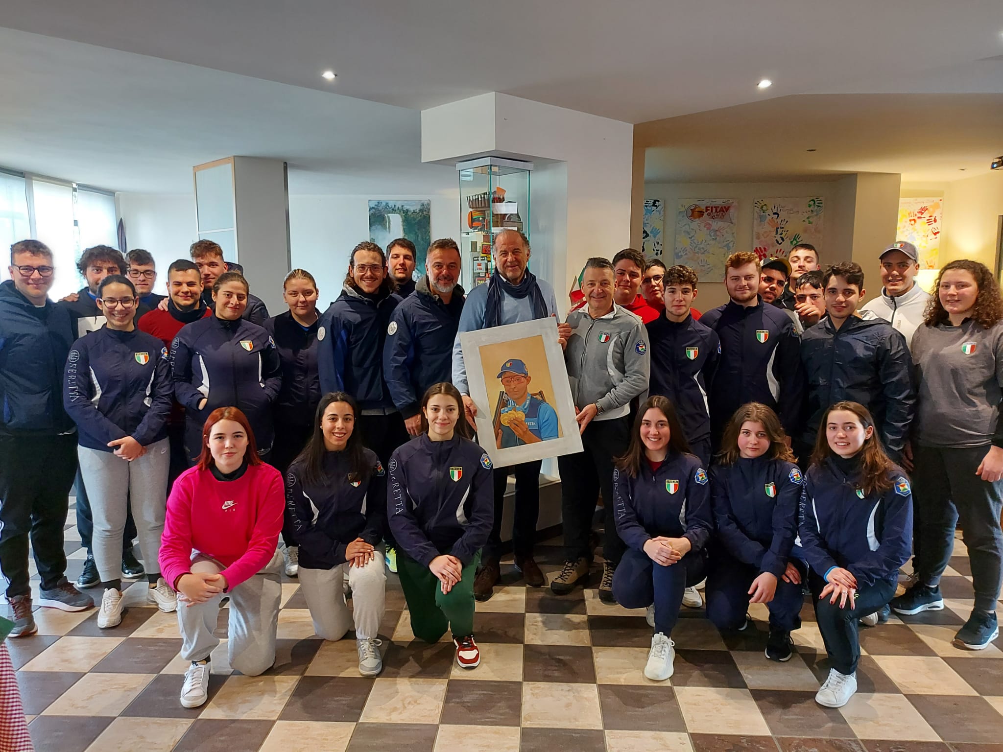 Cristian Ghilli, Pietro Ceppatelli dona alla Fitav un ritratto del giovane campione scomparso